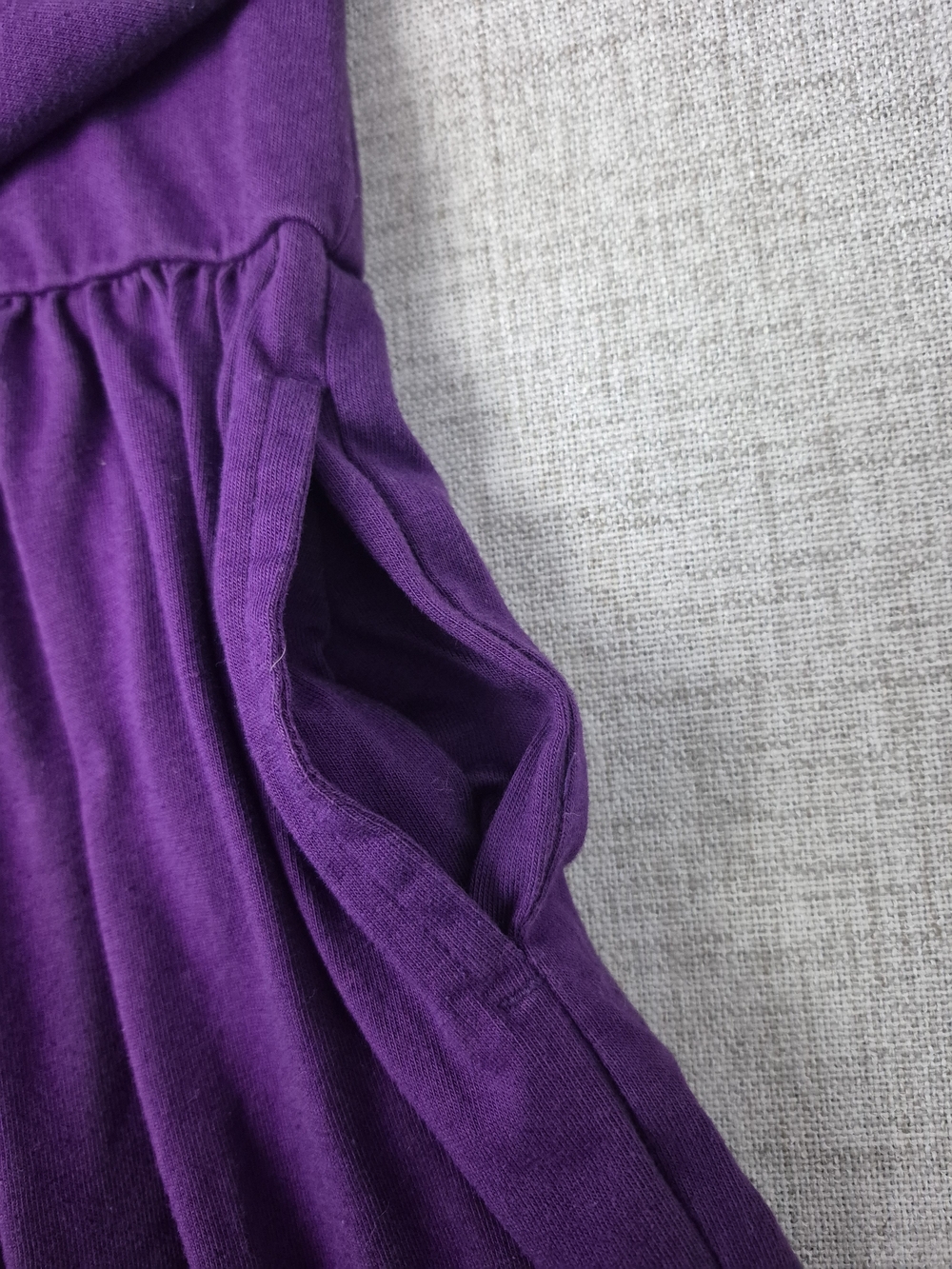 Primary Girls Purple Long Sleeve Pocket Dress Size 6-7 - Picture 4 of 10